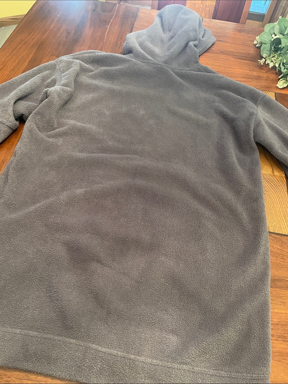 Cuddl Duds Plush Hooded Pullover - Charcoal Gray D5 - Picture 8 of 11